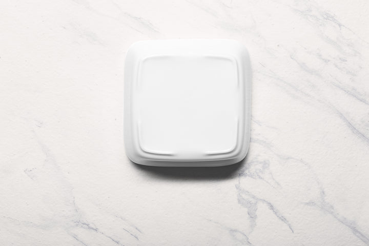 Pan Square Bowl | Ivory, Porcelain | Pack of 1