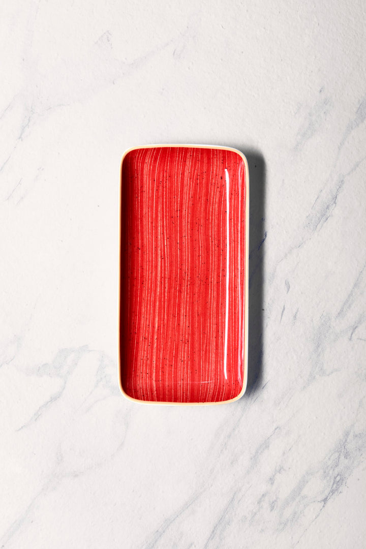 Porcelain Rectangle Plate | Set of 6