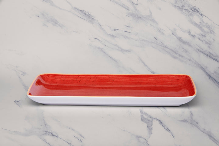 Porcelain Rectangle Plate | Set of 6