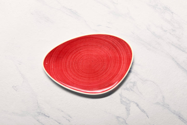 Porcelain Triangle Plate | Artistic Serveware, 11.41" | Set of 6