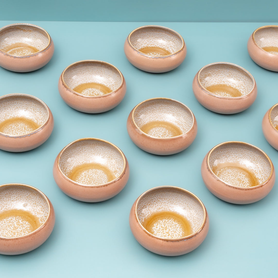 Artistic Porcelain Organic Bowl | 13.5 oz, Set of 12