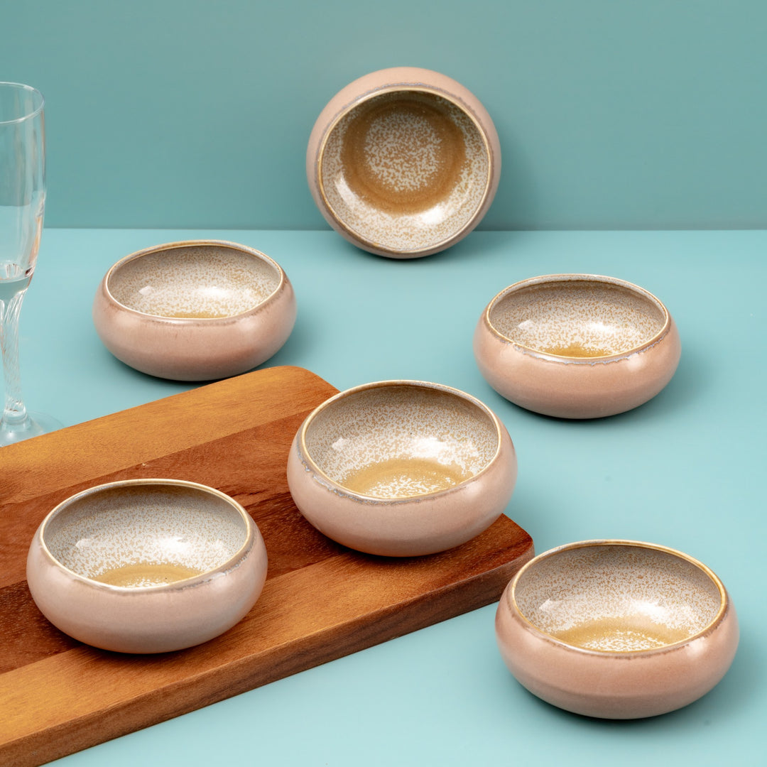 Artistic Porcelain Organic Bowl | 30.5 oz, Set of 6