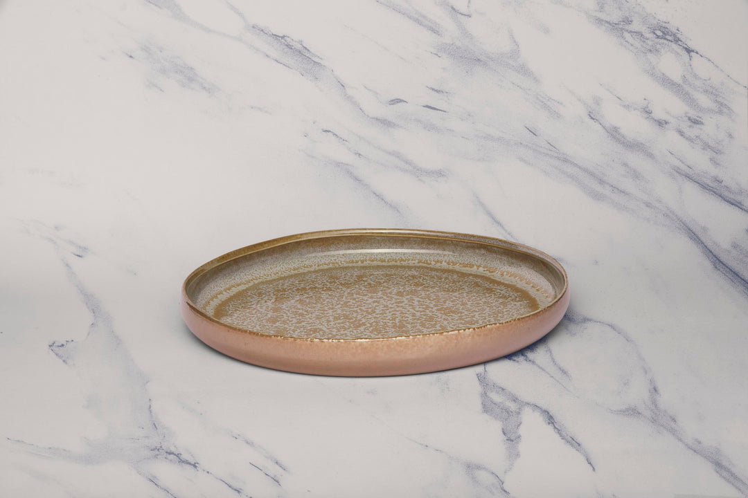 Artistic Porcelain Dinner Plate| Round Shape, Set of 4