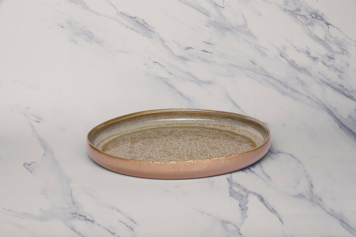 Artistic Porcelain Dinner Plate| Round Shape, Set of 4