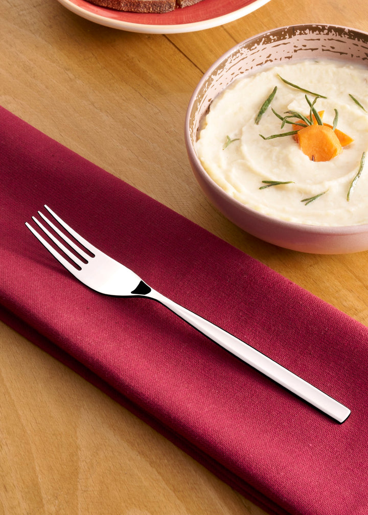Stainless Steel Dinner Fork | 8.25", Silver, Set of 12