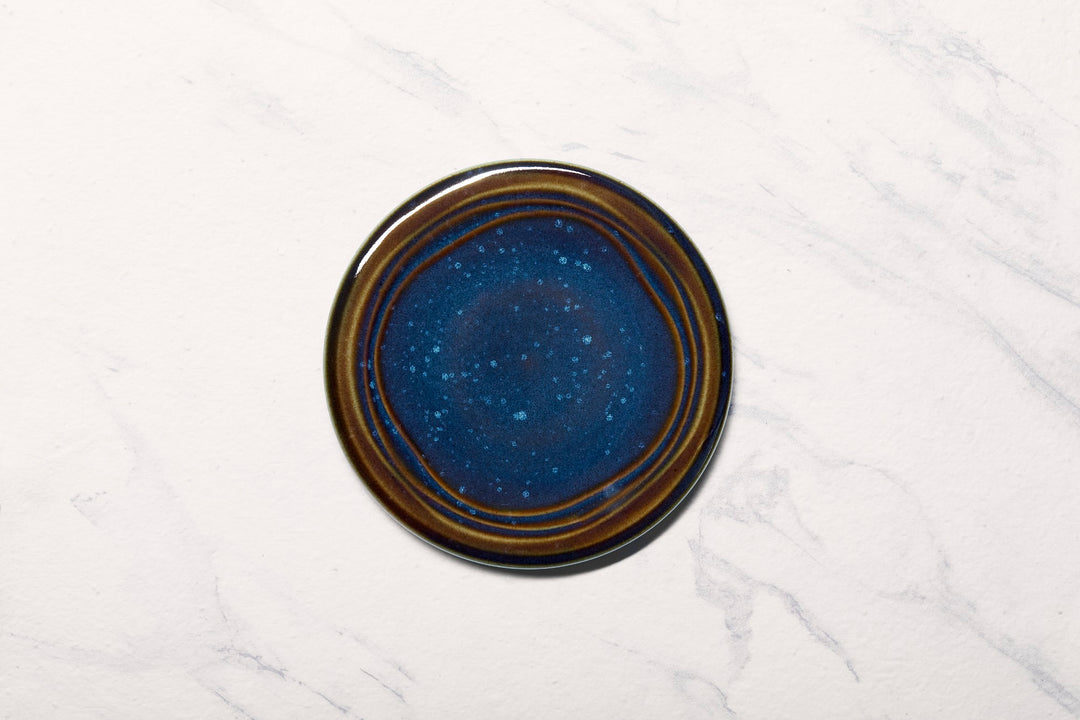 Porcelain Flat Plate | Splash Denim Dinner Plate, Set of 12