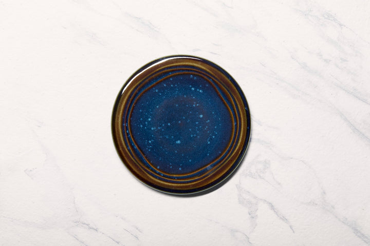 Porcelain Flat Plate | Splash Denim Dinner Plate, Set of 12