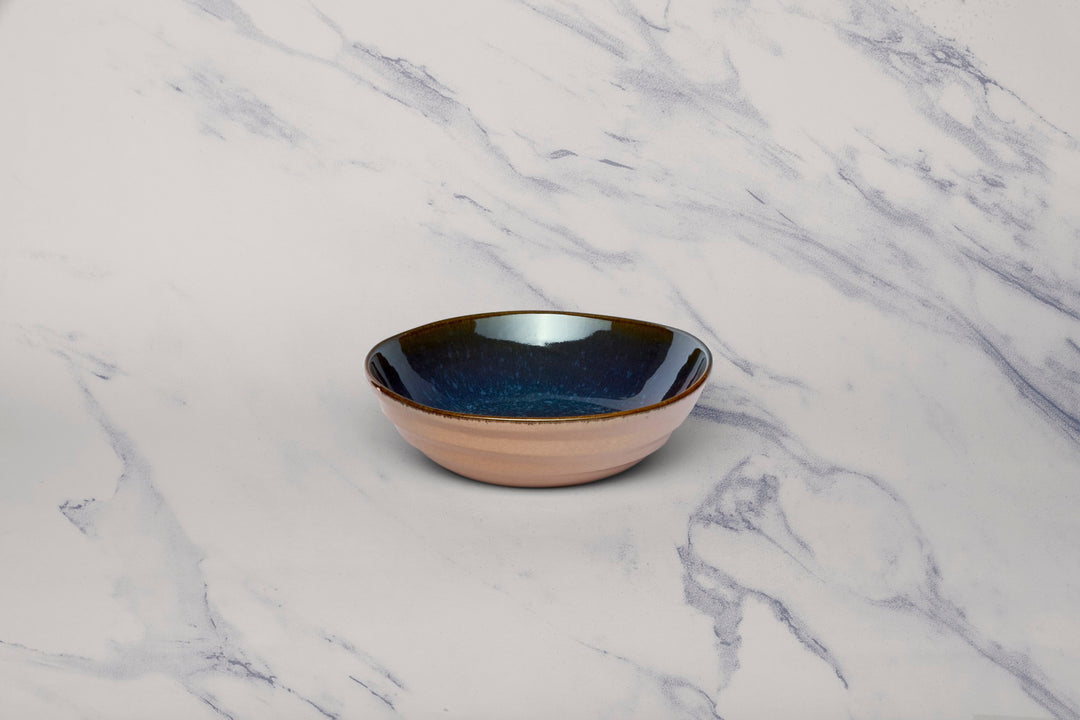 Porcelain Non Stackable Bowl | Splash Denim, Set of 6