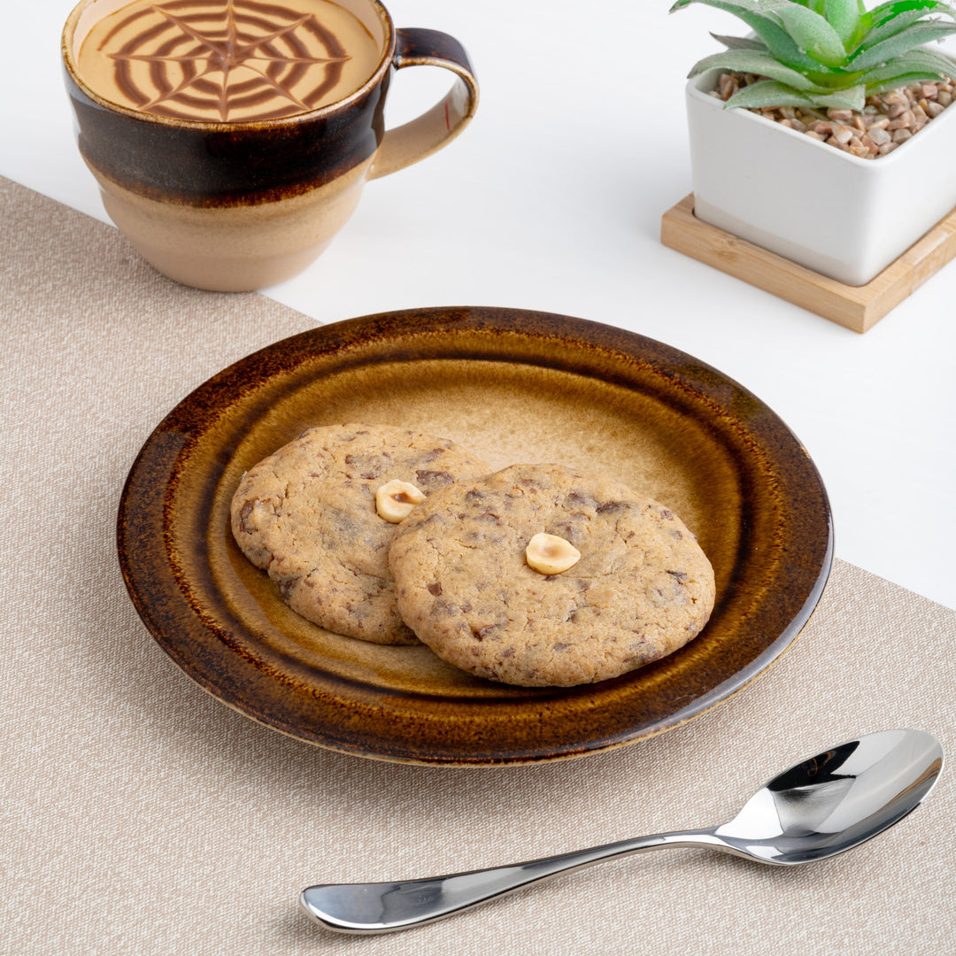 Porcelain Flat Plate | Splash Sahara Dinner Plate, Set of 12