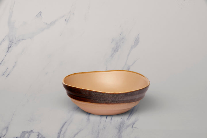 Porcelain Non Stackable Bowl | Splash Edge Sahara, Set of 6