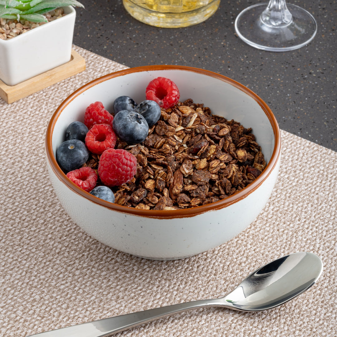 Porcelain Bowl | Modern Non Stackable Bowl-5.9", Set of 6
