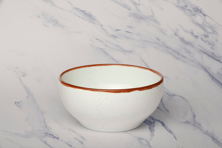 Porcelain Bowl | Modern Non Stackable Bowl-5.9", Set of 6