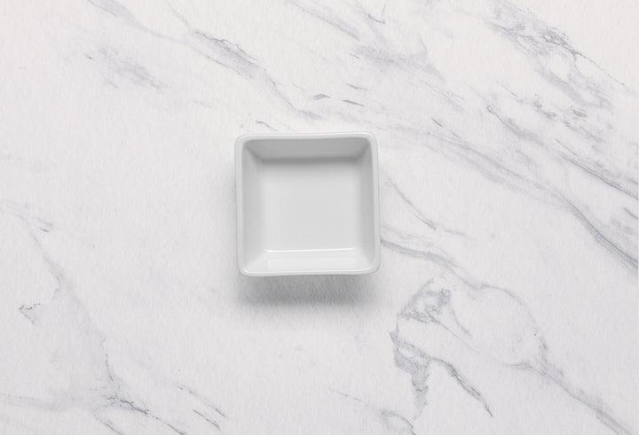 Square Plate | Porcelain, 1.69oz | Set of 18
