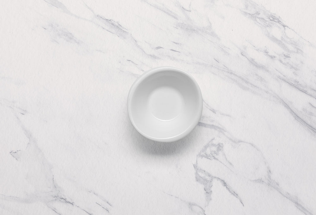 Curved  Bowl | Porcelain, 1.69oz |  Pack of 18