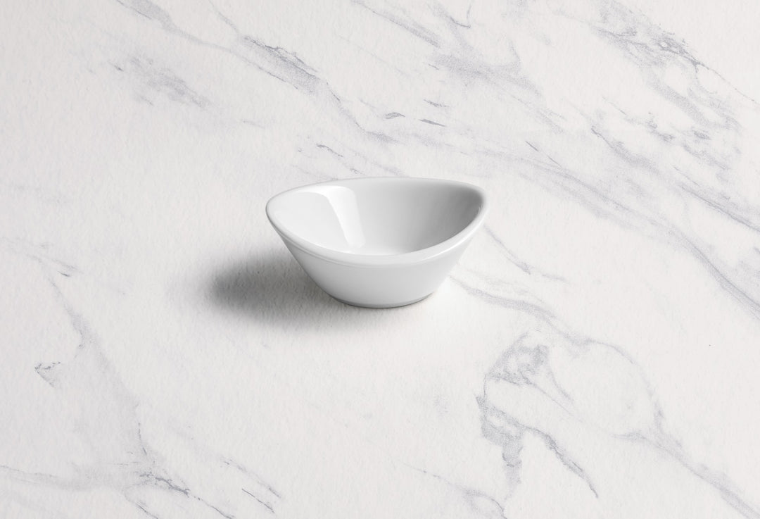 Curved  Bowl | Porcelain, 1.69oz |  Pack of 18