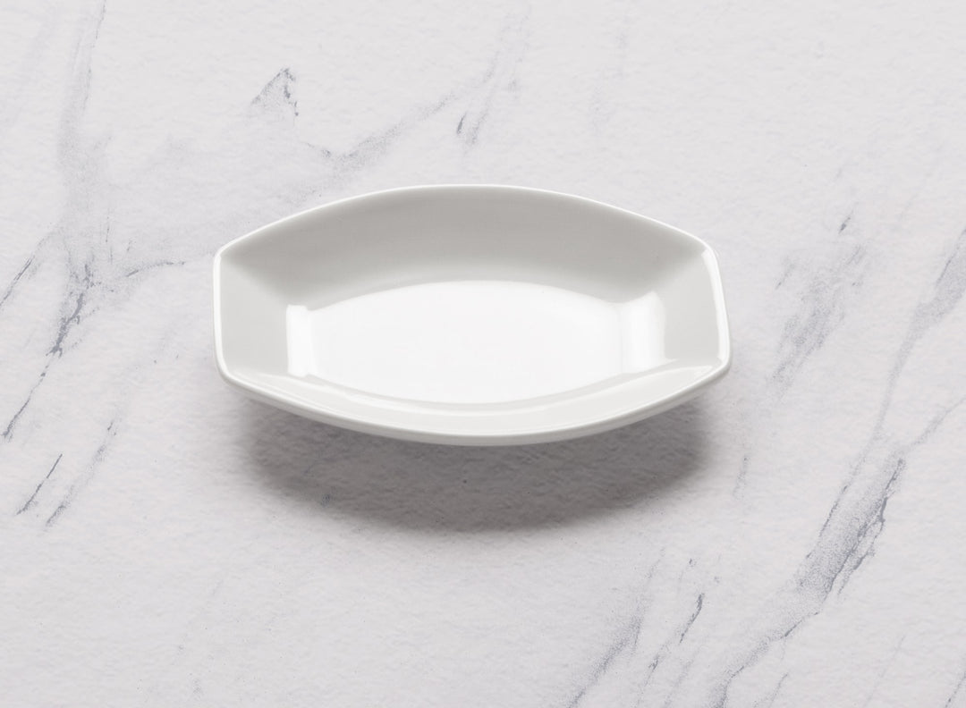 Rectangle Oval Dish | Porcelain, 4.05x2.91" | Set of 18