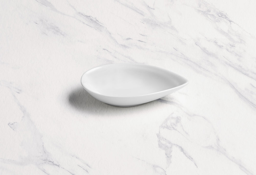 Single Pointed Dish | Porcelain, Ivory | Pack of 18