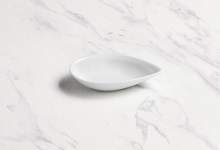 Single Pointed Dish | Porcelain, Ivory | Pack of 18
