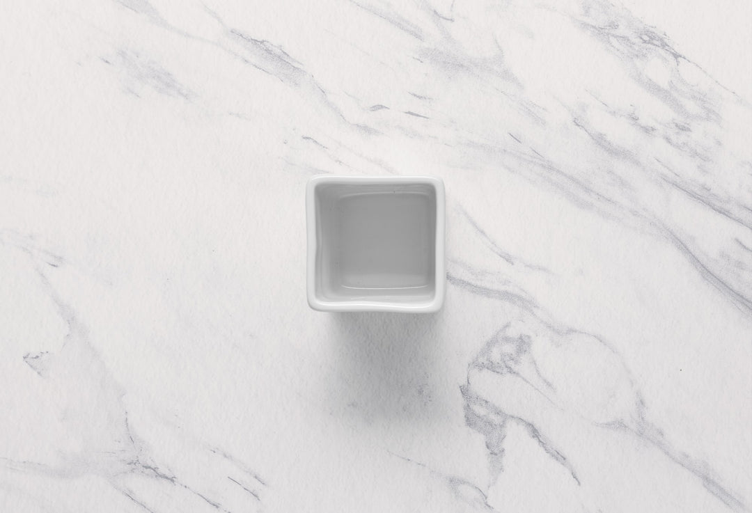 Deep Square Container | 3.55 oz, Porcelain | Pack of 18