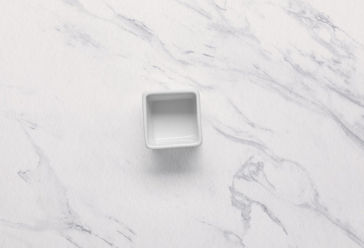 Deep Square Container |2.71 oz, Porcelain | Pack of 18