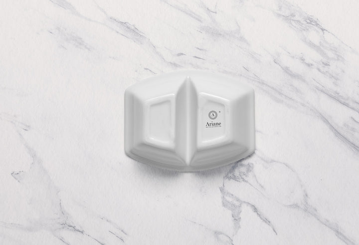 Rectangular Twin Bowl | 4.4oz, Porcelain | Pack of 18