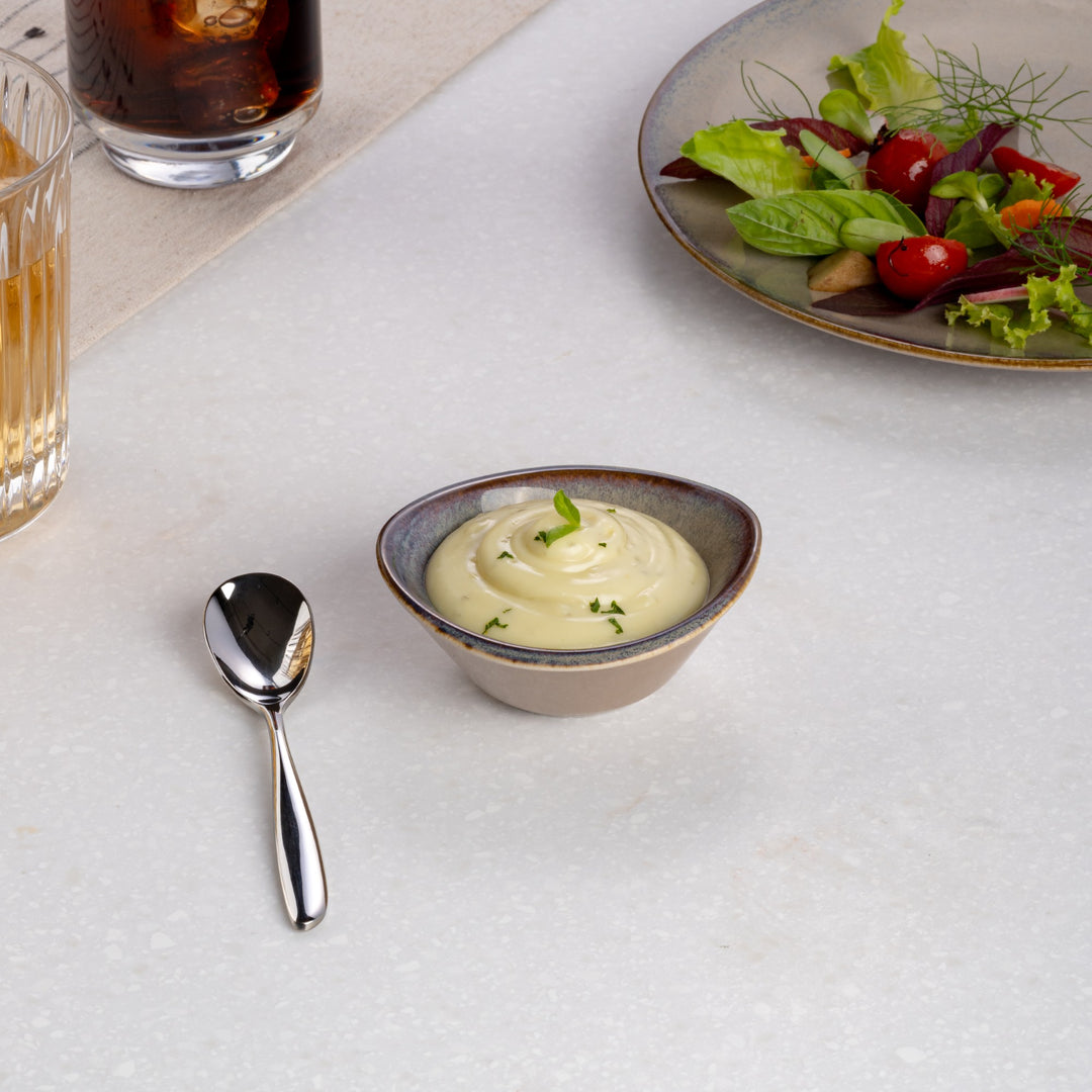 Porcelain Bowl | Miniature Curved Bowl | Set of 18