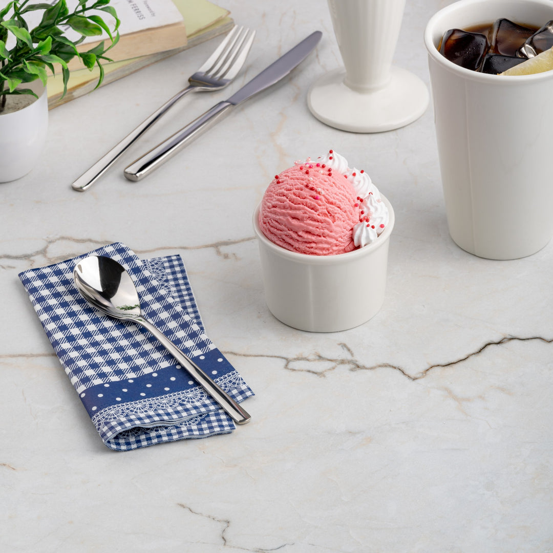 Ice Cream Cup | Ivory, Porcelain | 2.71oz | Set of 12 Pcs