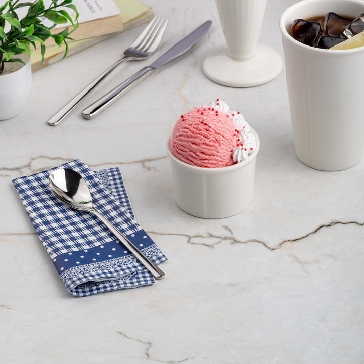 Ice Cream Cup | Ivory, Porcelain | 2.71oz | Set of 12 Pcs