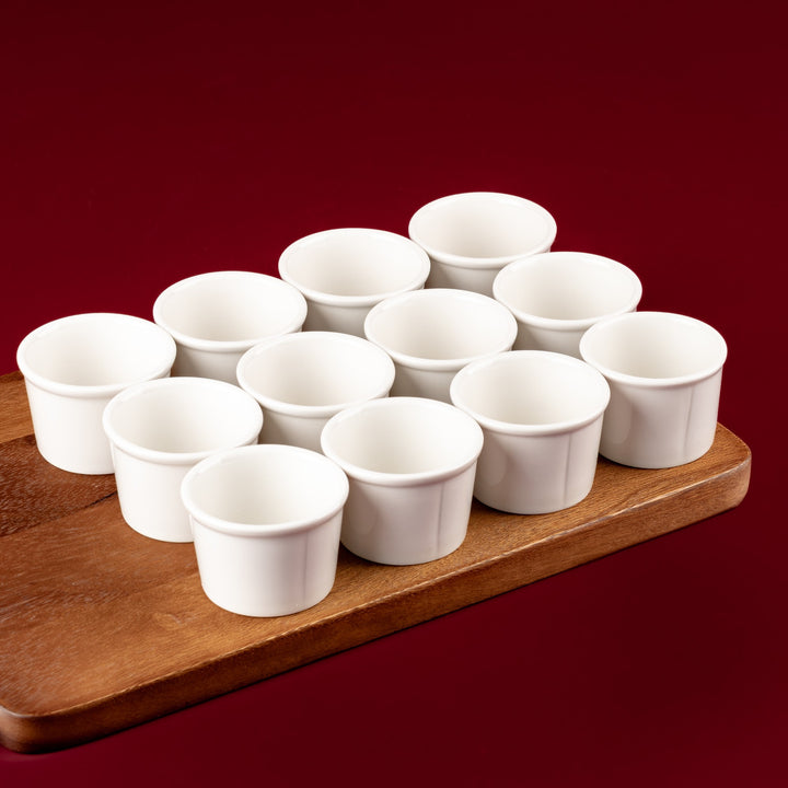 Ice Cream Cup | Ivory, Porcelain | 2.71oz | Set of 12 Pcs