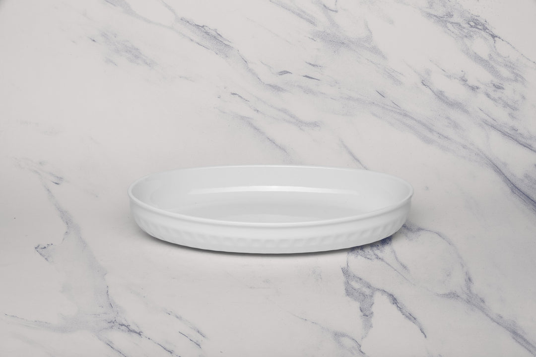 Porcelain Oval Casserole Bowl | 27.05 oz | Set of 3 Pcs