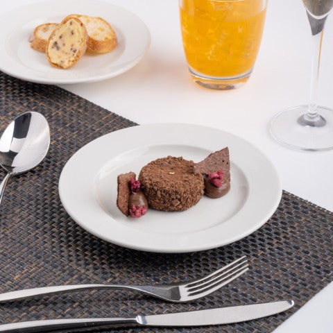 Porcelain Prime Round Flat Plate | Ivory | Set of 12