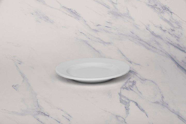 Porcelain Prime Round Flat Plate | Ivory | Set of 12