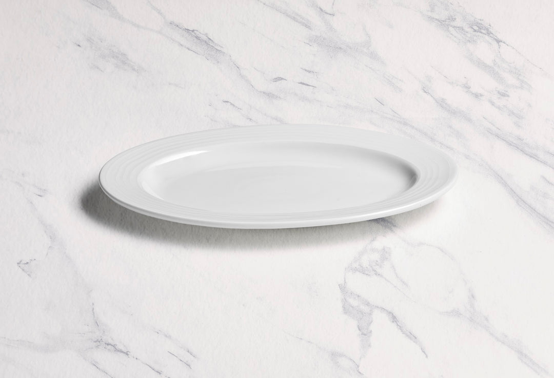 Porcelain Oval Platter | Ivory | Pack of 12