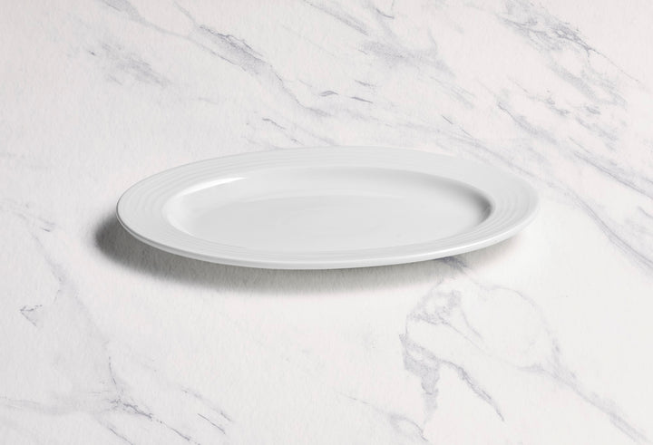 Porcelain Oval Platter | Ivory | Pack of 12