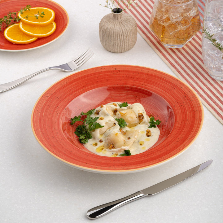 Porcelain Deep Plate | Prime Deep Dinner Plate, Set of 6