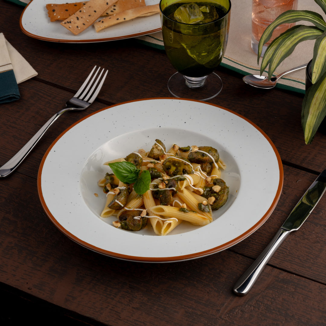 Porcelain Deep Plate, 10.2" | Set of 6