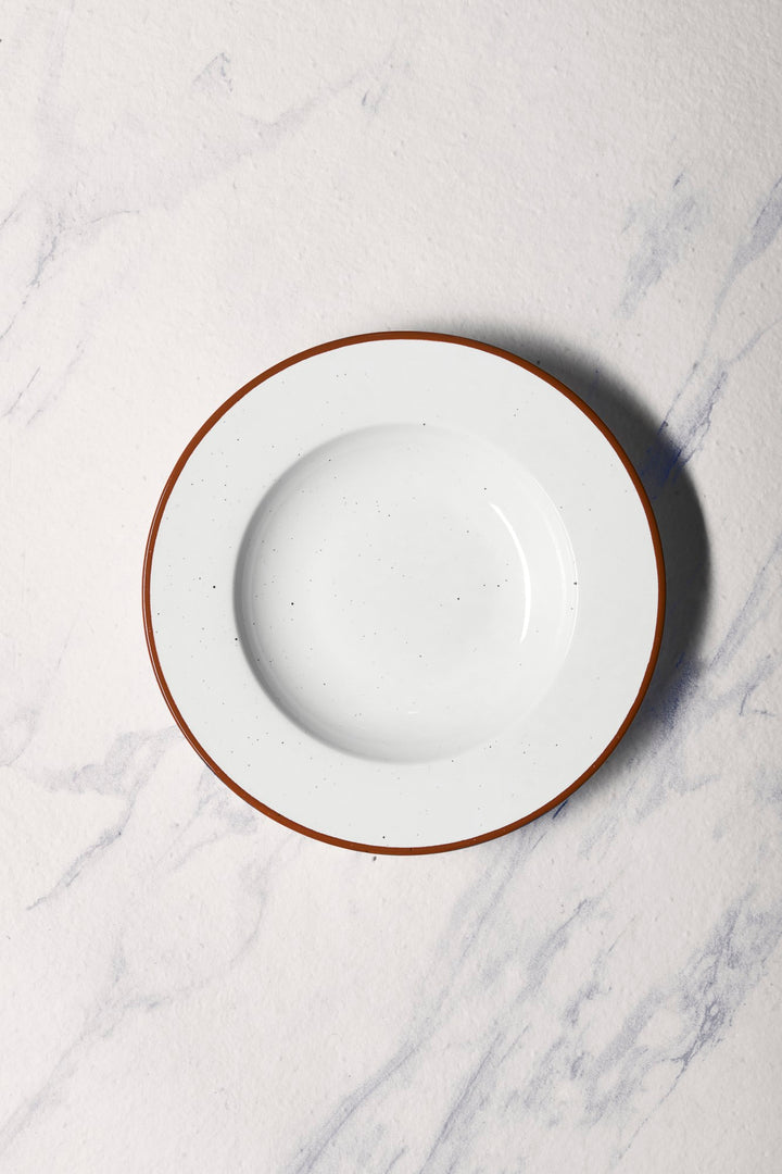 Porcelain Deep Plate, 10.2" | Set of 6