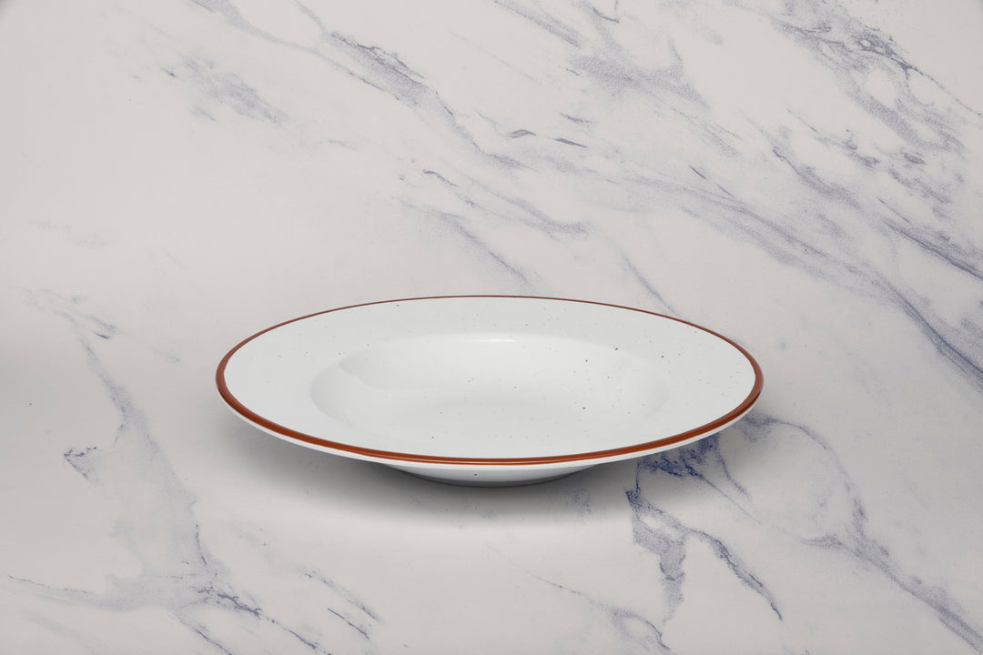 Porcelain Deep Plate, 10.2" | Set of 6