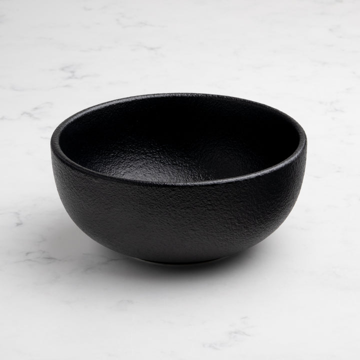 Non Stackable Bowl | Black, Porcelain- | Set of 8 Pcs