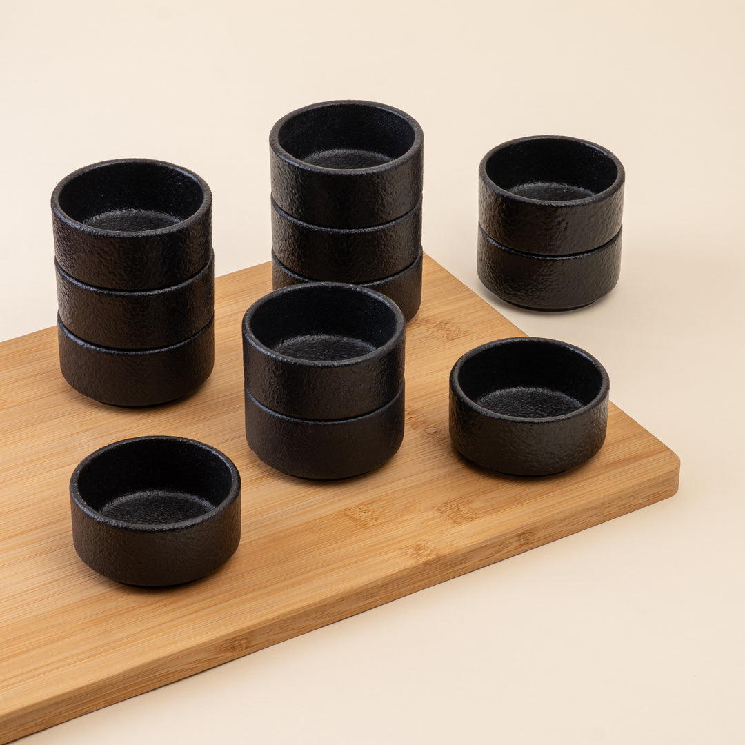 Butter Ramekin | Black, Porcelain | 2.37oz | Set of 12 pcs
