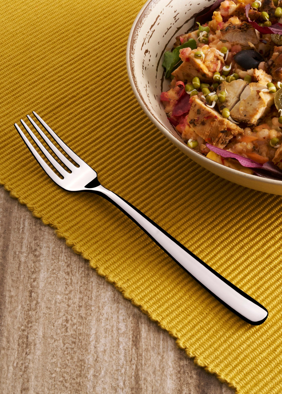 Stainless Steel Salad/Dessert Fork | Silver, 7.2" 12 Pcs