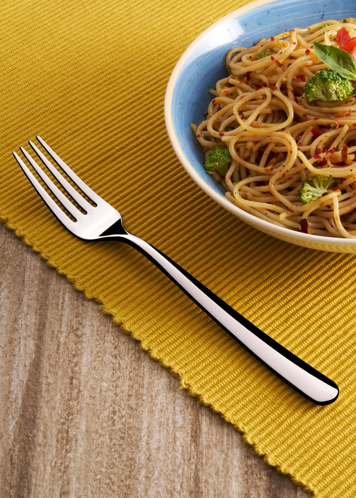 Stainless Steel Dinner Fork | 8", Silver, Set of 12