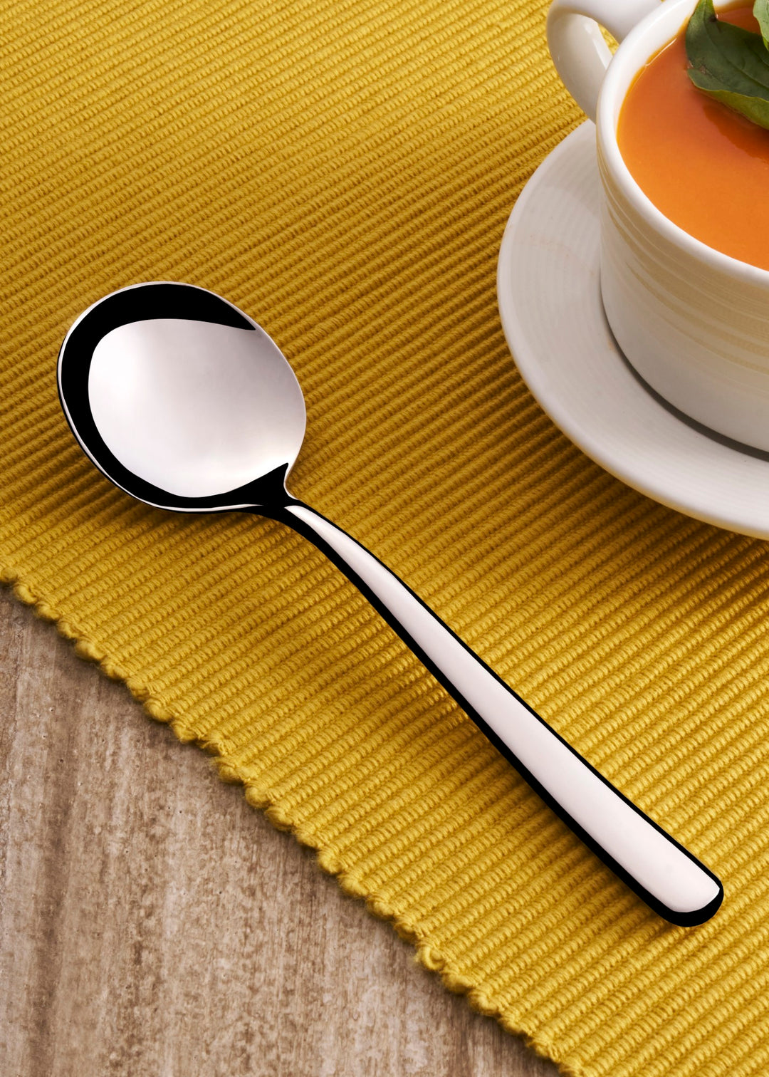 Stainless Steel Soup Spoon | 7", Silver, Set of 12