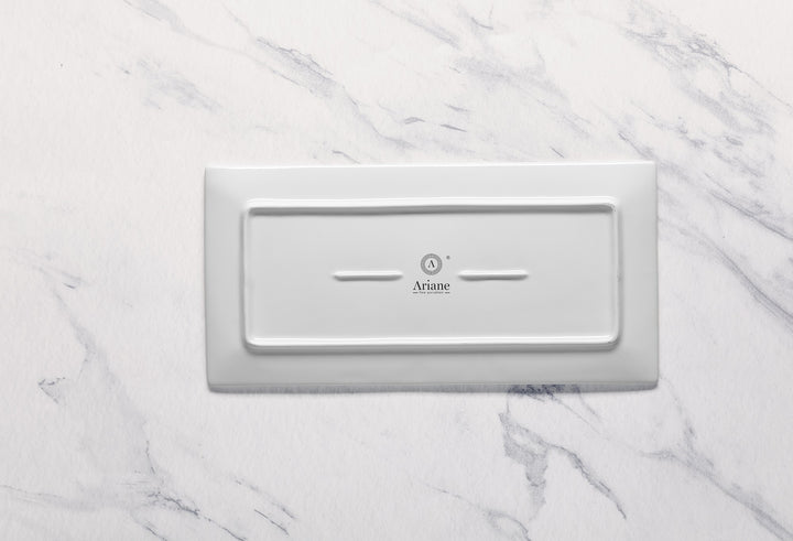 Rectangle Plate | Porcelain, Ivory | Set of 6