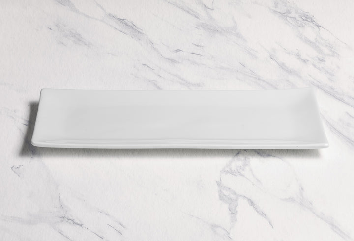 Rectangle Plate | Porcelain, Ivory | Set of 6