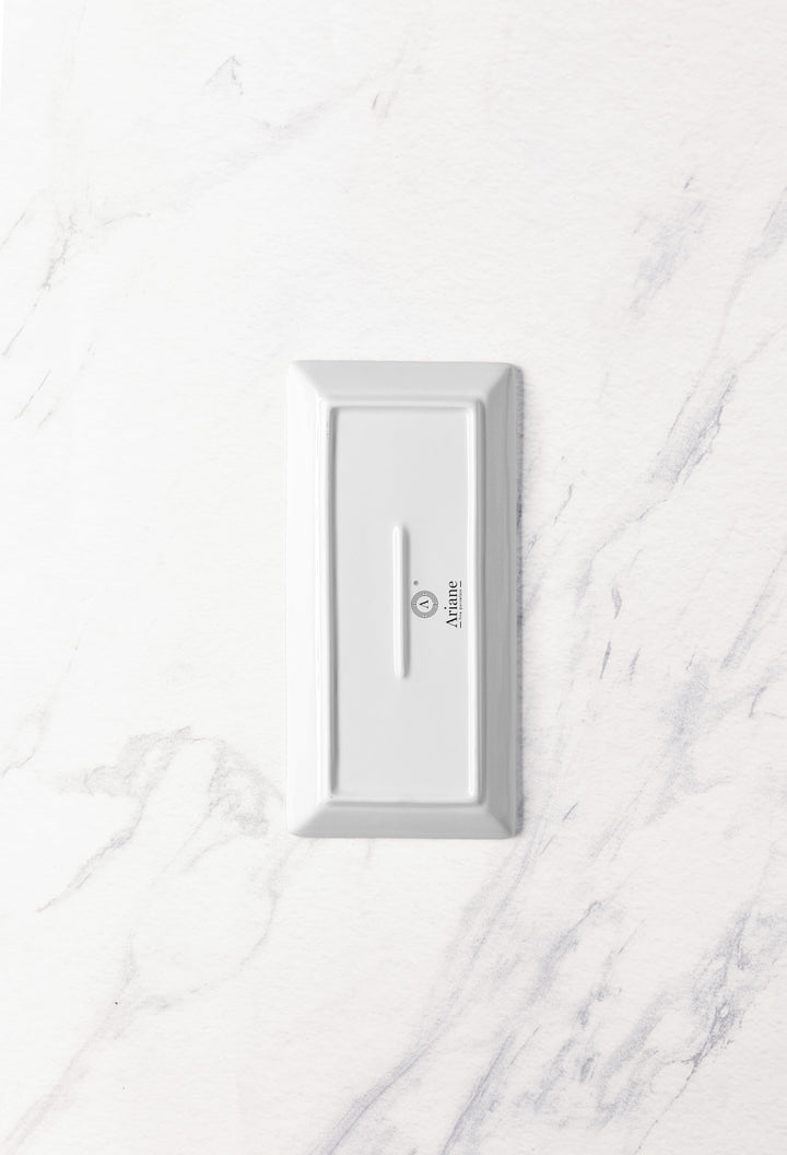 Porcelain Rectangle Plates | Ivory | Pack of 12