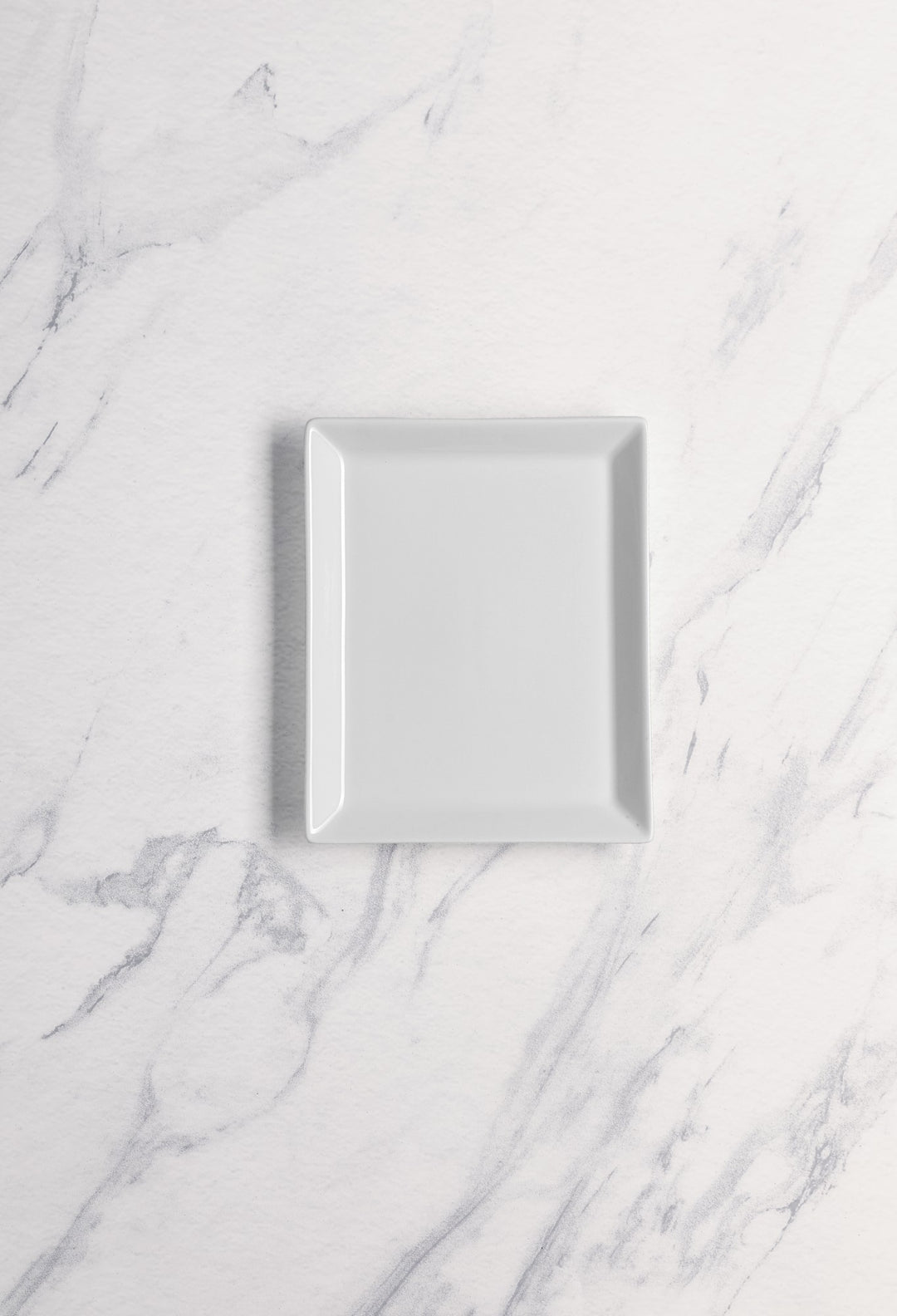 Porcelain Rectangle Plates | Ivory | Pack of 12