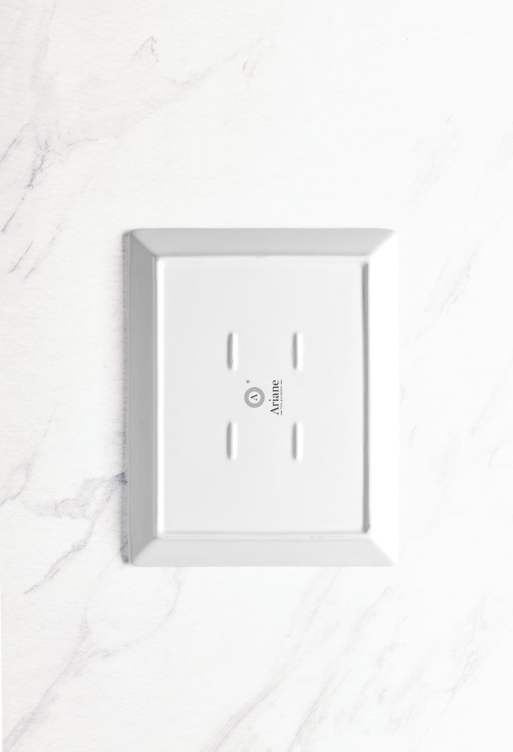 Rectangle Plate | Porcelain, Ivory | Set of 6