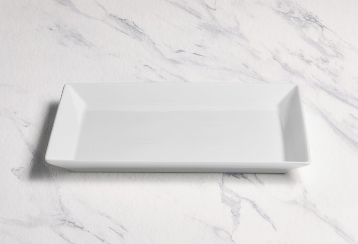 Rectangle Plate | Porcelain, Ivory | Set of 6