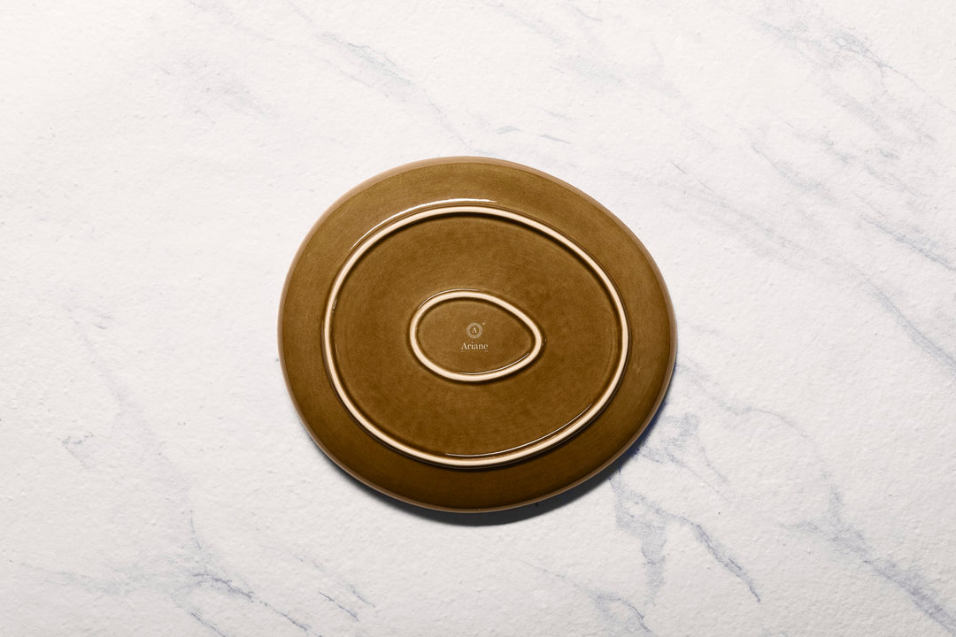 Porcelain Oval Plate | Platter | 9.8" x 8.7" | Set of 8